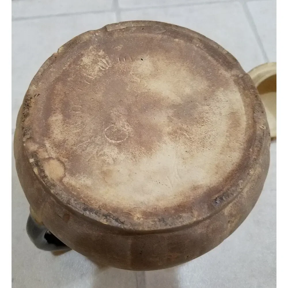 Antique Aluminum Clay Kaolin Coffee Pot Farmhouse Decor